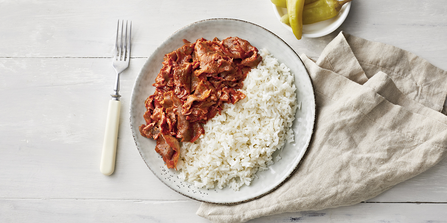 Kebab riisillä